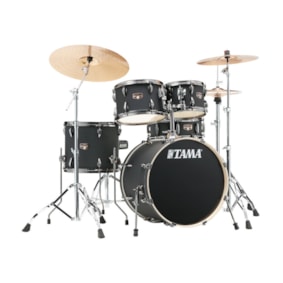 Bateria Tama Imperialstar IP52H6WBN-BOB Blacked Out Black 5 Peças C/ Ferragens Bumbo 22