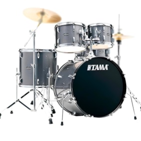 Bateria Tama Stagerstar ST52H5 CSS Cosmic Silver Sparkle 5 Peças C/ Ferragens e Bumbo de 22