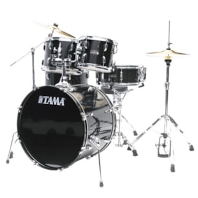 Bateria Tama Stagestar ST50H5-BNS Bumbo de 20 Polegadas Black Night Satin C/ Banco