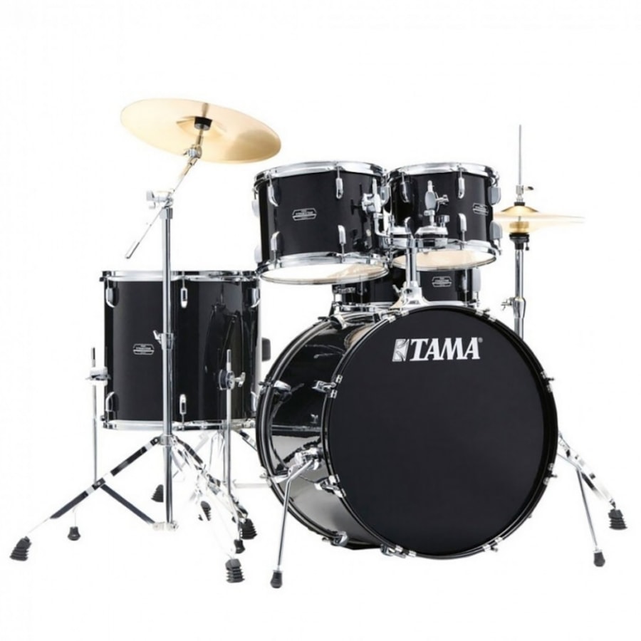 Bateria Tama Stagestar ST50H5-BNS Bumbo de 20 Polegadas Black Night Satin C/ Banco