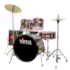 Bateria X-Pro 1020 Viper Series Completa Vinho Sparkle C/ Banco e Pratos Bateria X-Pro 1020 Viper Series Completa Vinho Sparkle C/ Banco e Pratos
