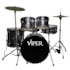 Bateria X-Pro 1220 Viper Series Completa Preta Sparkle C/ Banco e Pratos Bateria X-Pro 1220 Viper Series Completa Preta Sparkle C/ Banco e Pratos