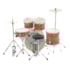 Bateria X-Pro BAT818 Stage Series Completa Dark Wood c/ Banco e Pratos