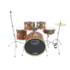 Bateria X-Pro BAT818 Stage Series Completa Dark Wood c/ Banco e Pratos