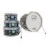 Bateria X-Pro Upper Gig BLS Linha Upper de 4 Peças Blue Sparkle Shell Pack Azul Bateria X-Pro Upper Gig BLS Linha Upper de 4 Peças Blue Sparkle Shell Pack Azul