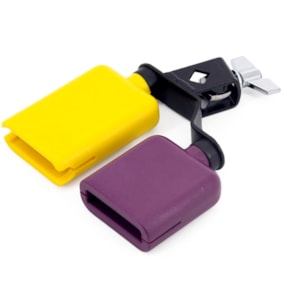 Bloco Sonoro D One DP203 Jam Block Duplo Amarelo/Roxo