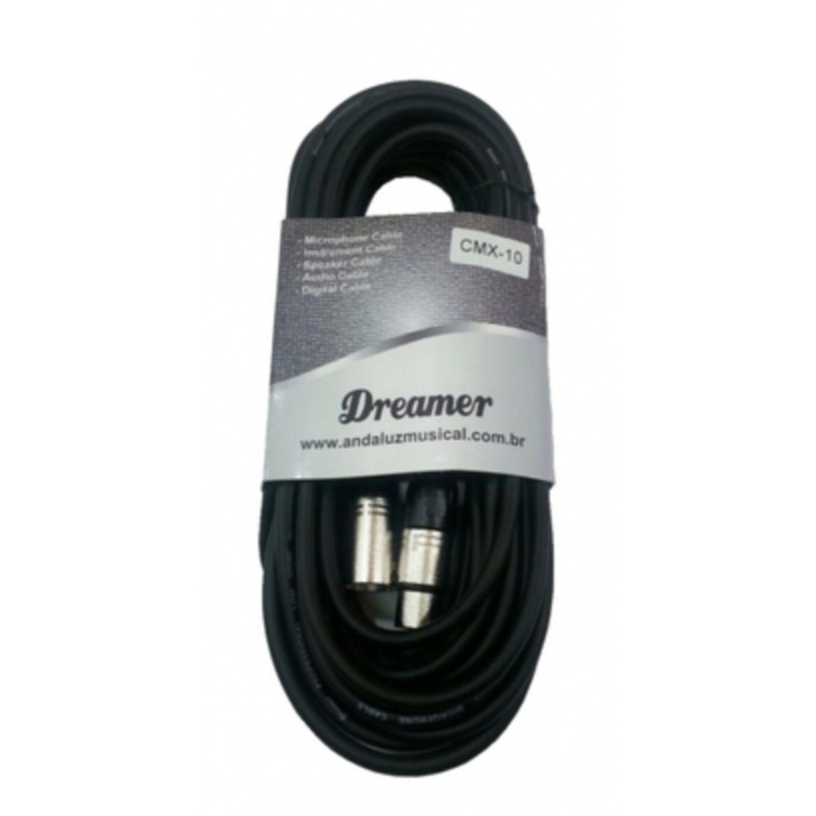 Cabo Dreamer XLR para XLR de 10 Metro CMX-10 Cabo Dreamer XLR para XLR de 10 Metro CMX-10