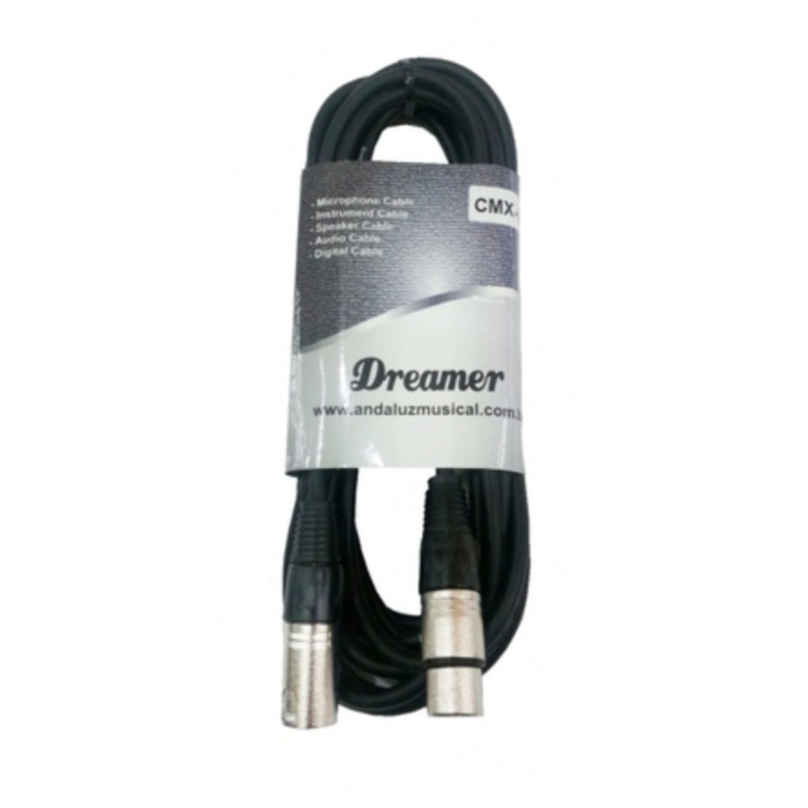 Cabo Dreamer XLR para XLR de 5 Metros CMX-05 Cabo Dreamer XLR para XLR de 5 Metros CMX-05