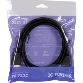 Cabo HDMI Fortrek FK722C 4K HD201 De 1,5 Metros  Cabo HDMI Fortrek FK722C 4K HD201 De 1,5 Metros