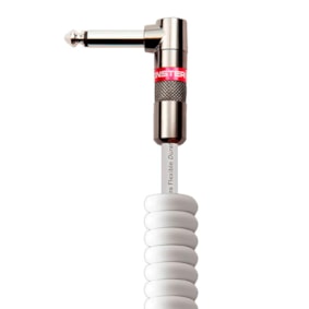 Cabo Monster 12FT Aspiral Linha Classic P10/P10L 3,65 Metros Branco