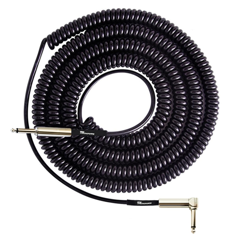 Cabo Tecniforte Jimi JIB30LNI Linha Classic Espiralado com P10 em L de 9,15m