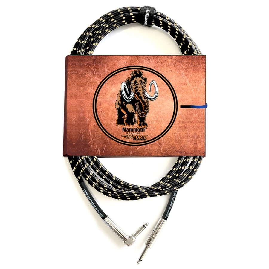 Cabo Tecniforte Mammoth MA10LNIHD P10 x P10L Têxtil 10FT 3,05m Cabo Tecniforte Mammoth MA10LNIHD P10 x P10L Têxtil 10FT 3,05m