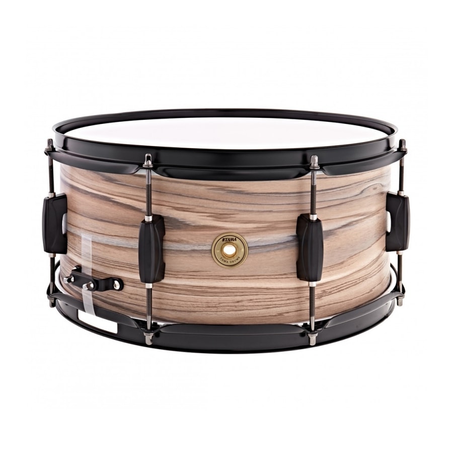 Caixa Bateria 14 Tama WP1465BK NZW Madeira Poplar de 14 x 6,5 Natural Zebrawood Caixa Bateria 14 Tama WP1465BK NZW Madeira Poplar de 14 x 6,5 Natural Zebrawood