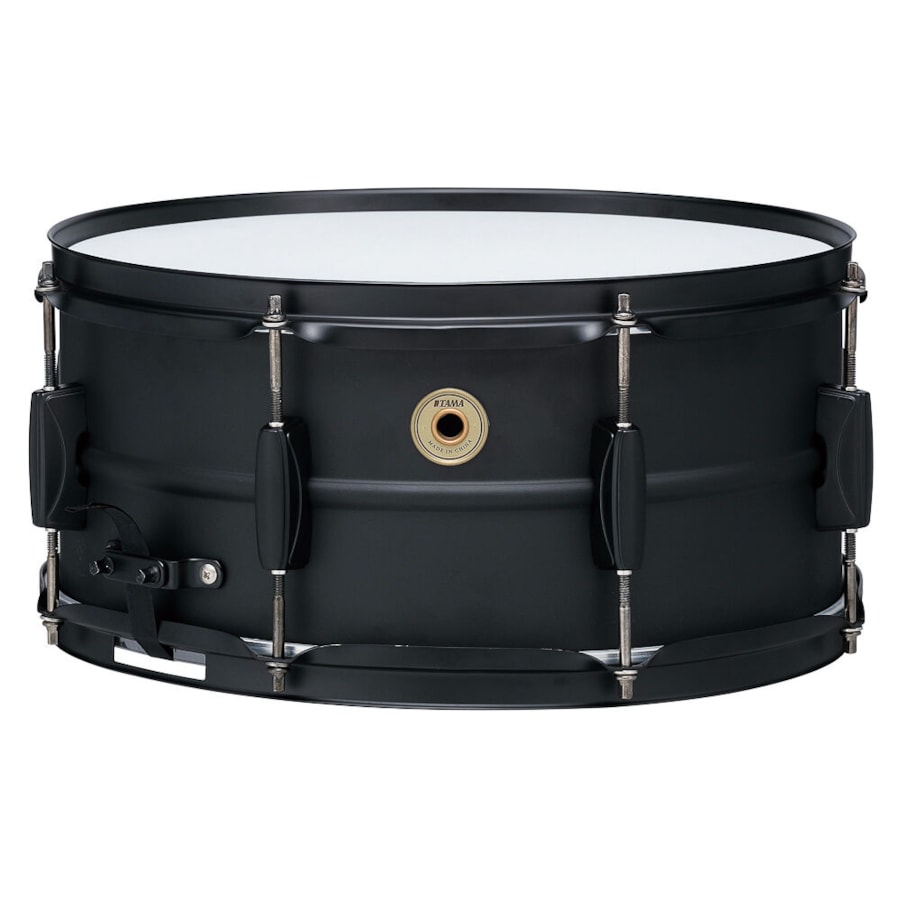 Caixa Bateria Tama BST1465 MBK Metalworks Matte Black Metal de 14 x 6,5  Caixa Bateria Tama BST1465 MBK Metalworks Matte Black Metal de 14 x 6,5
