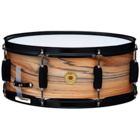 Caixa Bateria Tama WP1455 BK NZW Woodworks Natrual Zebra Wood Madeira de 14 x 5,5 