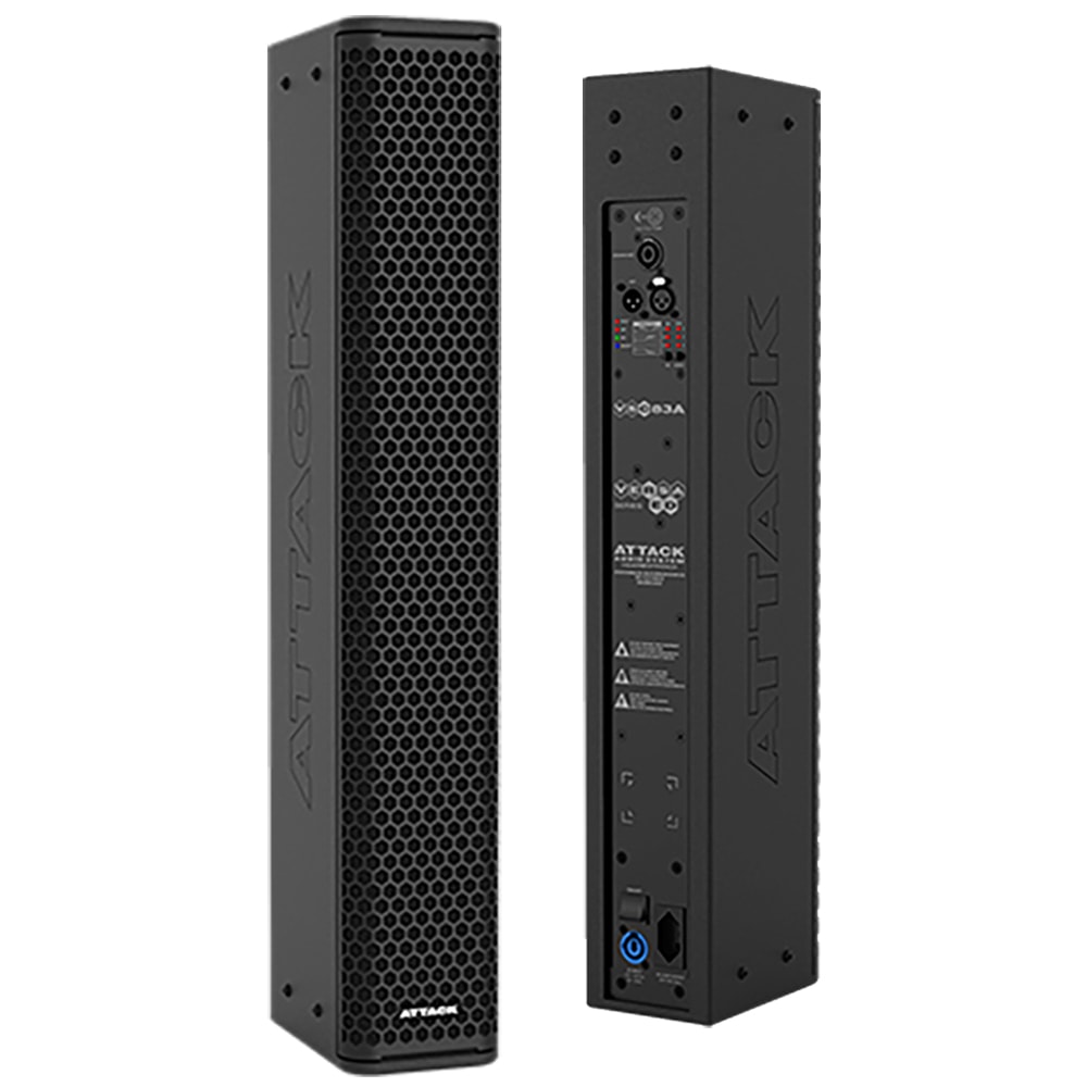 Caixa Coluna Amplificada Attack VSC83A Versa Red Preta - Akustica Caixa Coluna Amplificada Attack VSC83A Versa Red Preta - Akustica
