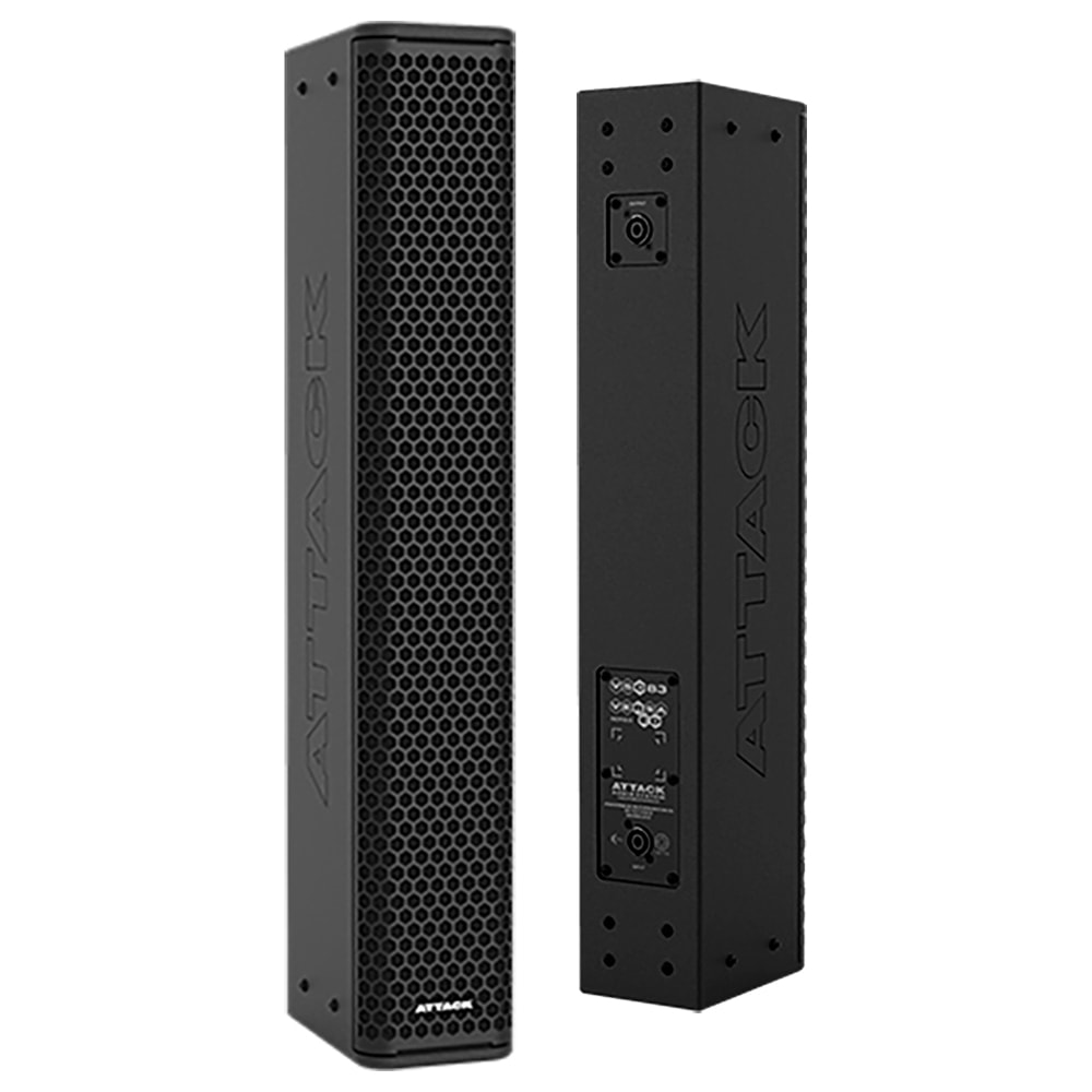 Caixa Coluna Attack VSC83 Passiva Versa Red Preta