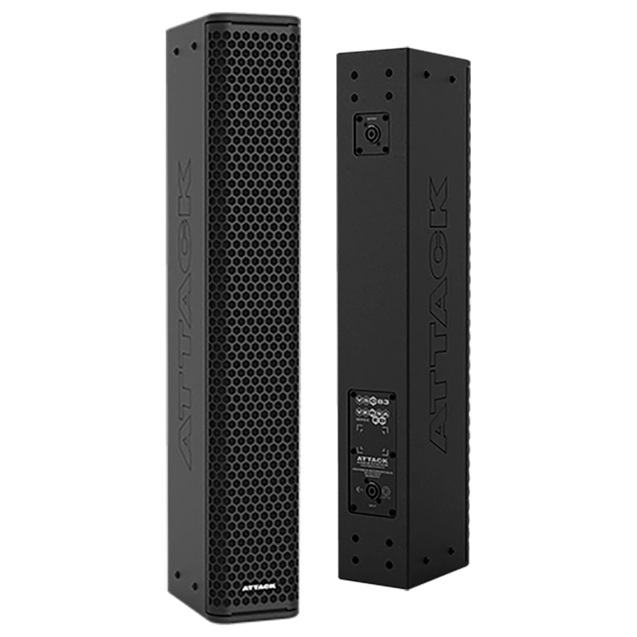 Caixa Coluna Attack VSC83 Passiva Versa Red Preta Caixa Coluna Attack VSC83 Passiva Versa Red Preta