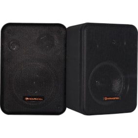 Caixa Hayonik MSB60NC P/ Som Ambiente Preta (Par)