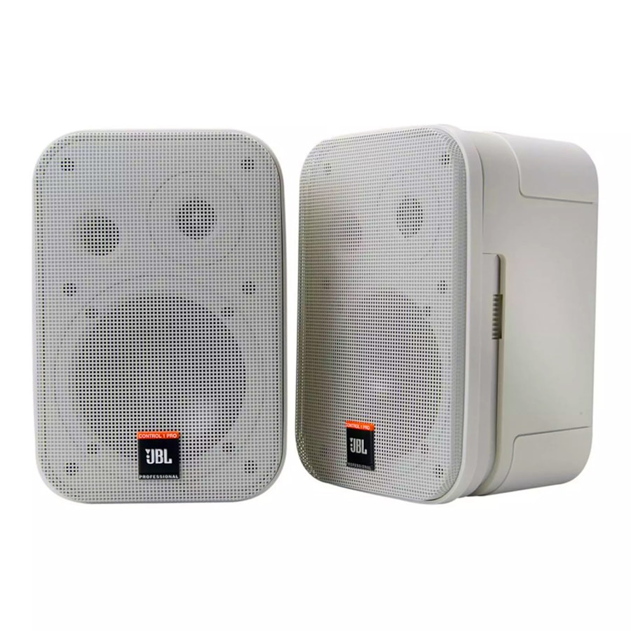 Caixa para Som Ambiente JBL Control 1 Pro White em Par de 150 Watts Caixa para Som Ambiente JBL Control 1 Pro White em Par de 150 Watts
