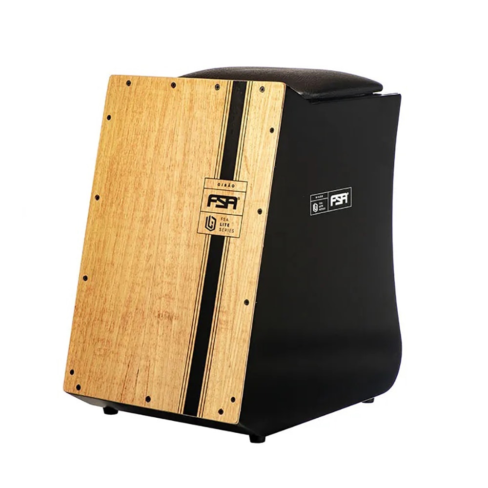 Cajon FSA Gibão Lite Eletroacustico LTG01 BK