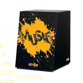 Cajon FSA Linha Strike SK5053 Eletroacústico Preto Splash