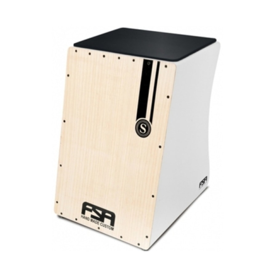 Cajon FSA Standard Madeira FS2502 Elétrico Branco