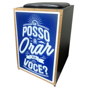 Cajon Jaguar Acústico CJ1000 K2 COR029 Posso Orar Por Você