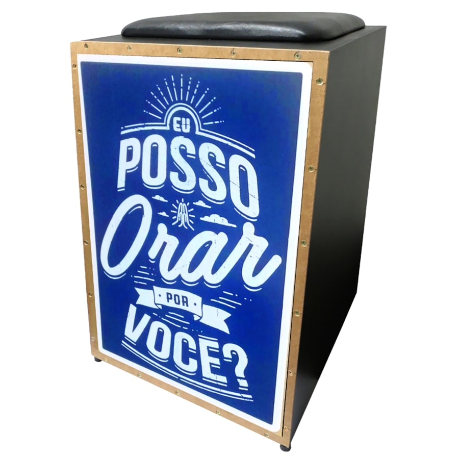 Cajon Jaguar Acústico CJ1000 K2 COR029 Posso Orar Por Você Cajon Jaguar Acústico CJ1000 K2 COR029 Posso Orar Por Você