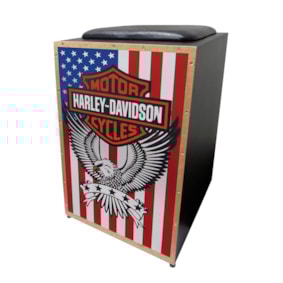 Cajon Jaguar COR005EQ Harley Colorido Eletroacústico