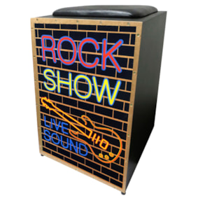 Cajon Jaguar Eletroacústico CJ1000 K2 COR015EQ Rock Show Cajon Jaguar Eletroacústico CJ1000 K2 COR015EQ Rock Show
