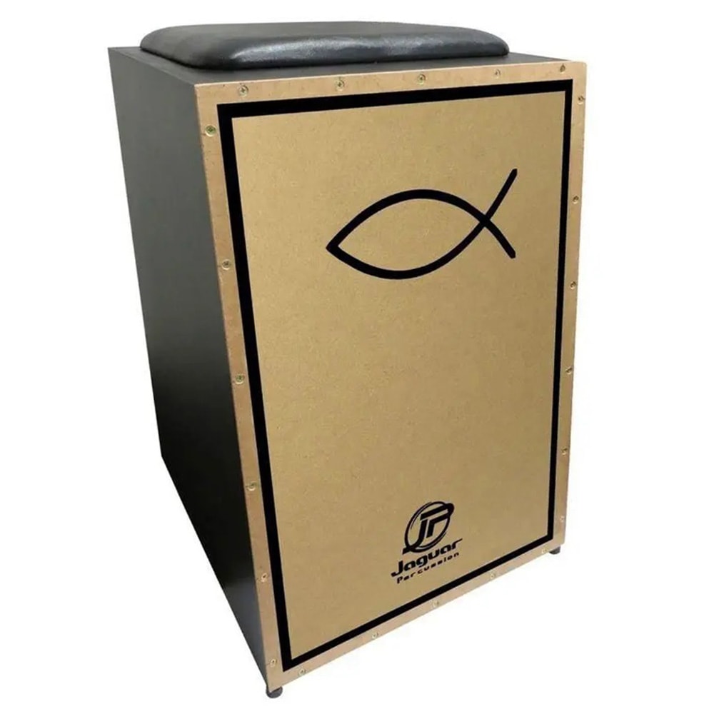 Cajon Jaguar Eletroacustico PB002EQ Gospel Peixe