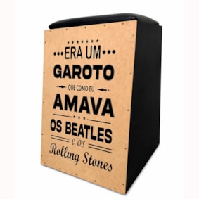 Cajon Jaguar PB034EQ Eletroacústico Era Um Garoto