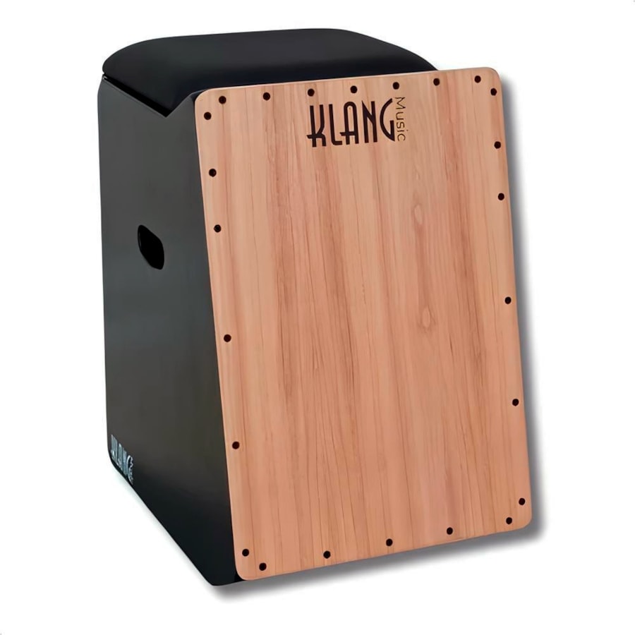 Cajon Klang KLG01 Gibão Eletroacústico Captação Dupla