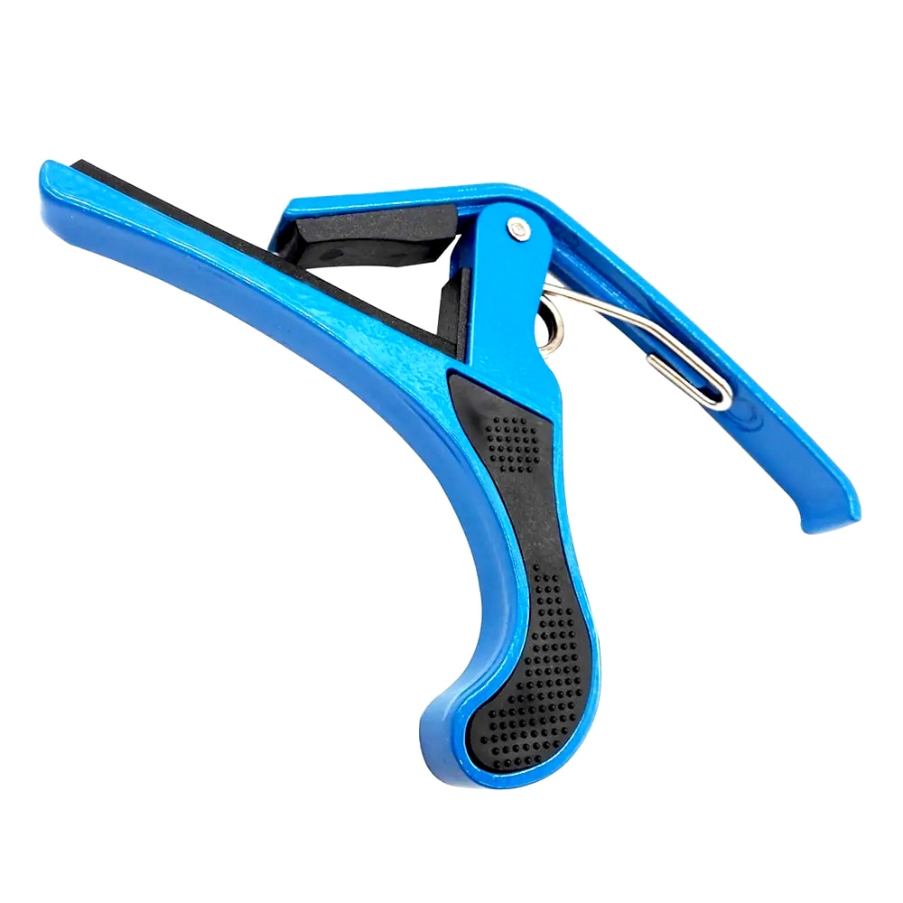 Capotraste Dolphin para Violão Nylon Azul com Haste Longa