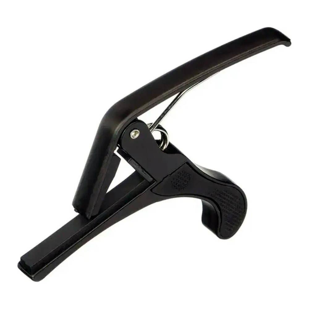 Capotraste Dolphin para Violão Nylon Preto com Haste Longa