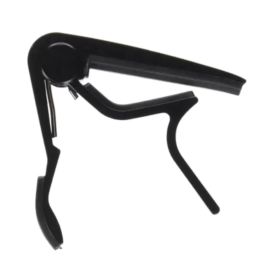 Capotraste Dolphin para Violão Nylon Preto com Haste Longa Capotraste Dolphin para Violão Nylon Preto com Haste Longa