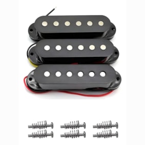 Captador Andaluz SST001 Preto Para Guitarra Stratocaster SSS KIT Com 3 Unidades