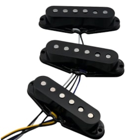 Captador PHX SRT Preto Para Guitarra Stratocaster  SSS KIT Com 3 Unidades Captador PHX SRT Preto Para Guitarra Stratocaster  SSS KIT Com 3 Unidades