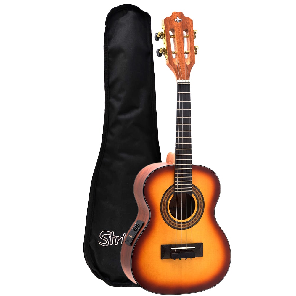 Cavaquinho Strinberg CS25E HBS Honey Burst Sunburst Eletroacustico Bag + Cabo P10 + Palheta
