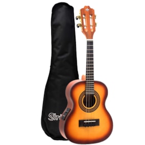 Cavaquinho Strinberg CS25E HBS Honey Burst Sunburst Eletroacustico Bag + Cabo P10 + Palheta