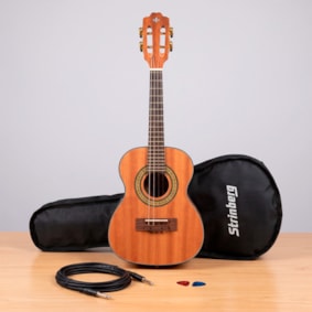 Cavaquinho Strinberg CS25E MGS Mahogany Satin Eletroacustico Bag + Cabo P10 + Palheta