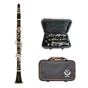 Clarinete Eagle CL04N em Bb­ c/ Hard Case