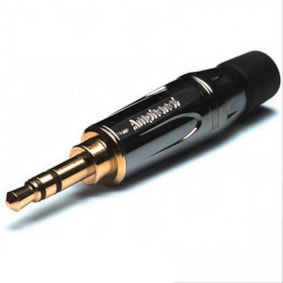 Conector Amphenol P2 Macho Stereo KS3PC AU Preto 