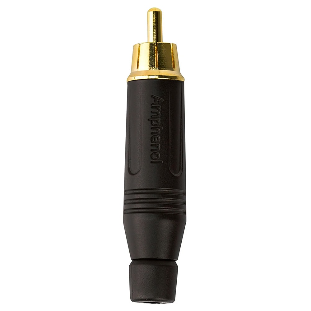 Conector Amphenol RCA Macho ACPR BLK Preto