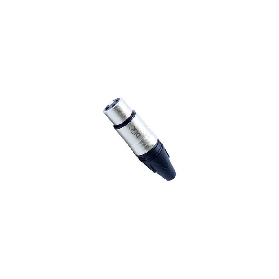 Conector Datalink DLK XLR Femea  de 3 pinos Conector Datalink DLK XLR Femea  de 3 pinos