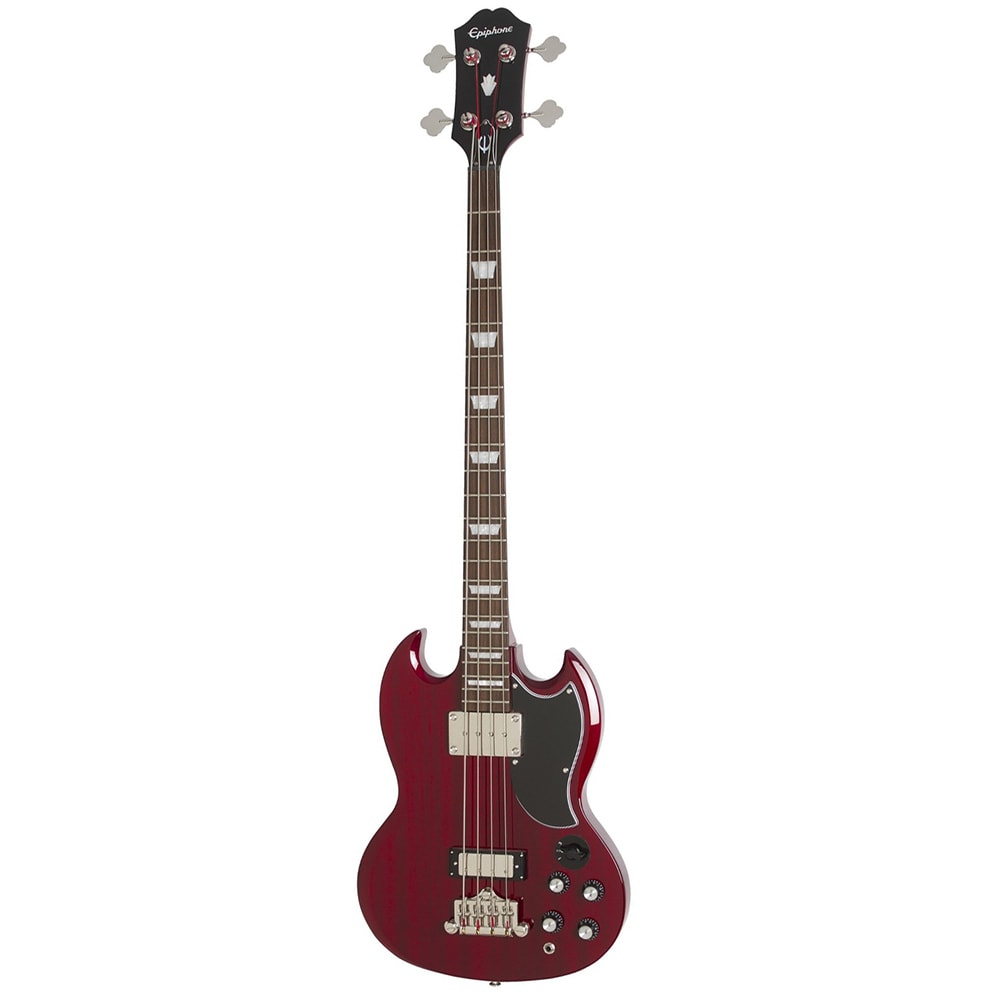 Contrabaixo Epiphone EB-3 SG Bass Passivo de 4 Cordas Cherry Vermelho C/ Escudo Preto e Escala Escura