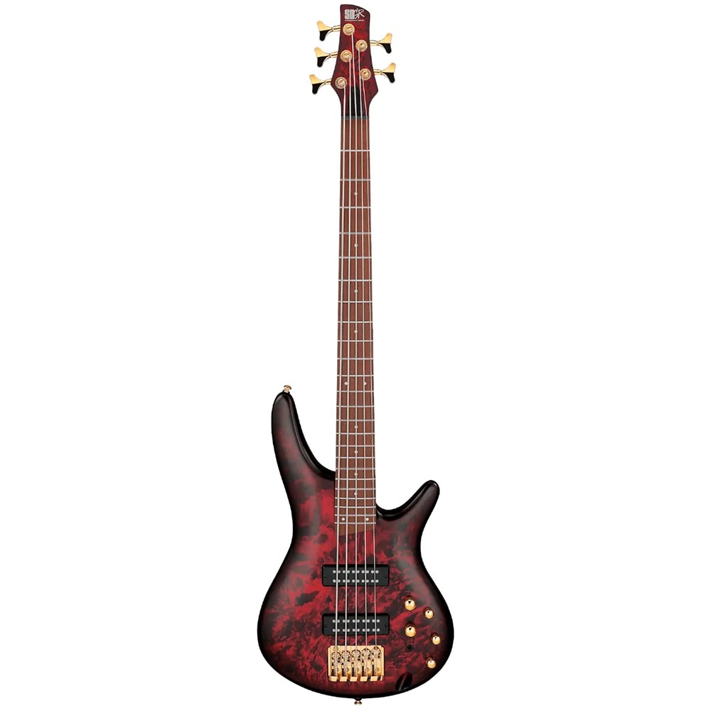 Contrabaixo Ibanez SR305EDX WZM Weathered Black Marble Ativo 5 Cordas