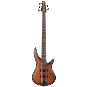 Contrabaixo Ibanez SR505A MHL Mogno Marrom Burst Ativo/Passivo 5 Cordas