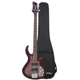 Contrabaixo Strinberg Horizon H4B TRB Transparent Red / Black Ativo/Passivo 4 Cordas